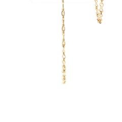 18ct Yellow Gold Alternating Link Chain Necklace