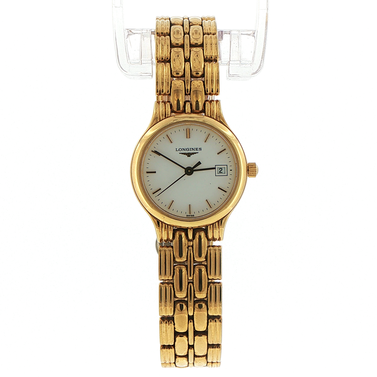 Longines L5.149.2 Gold Plated Ladies Quartz Watch 24mm Case