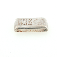 ABC Bullion Company 9998 1000 GMS Silver Vintage Cast Bullion Bar