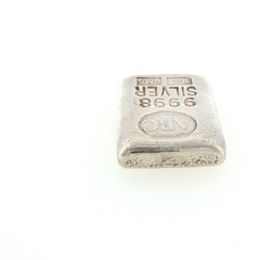 ABC Bullion Company 9998 1000 GMS Silver Vintage Cast Bullion Bar