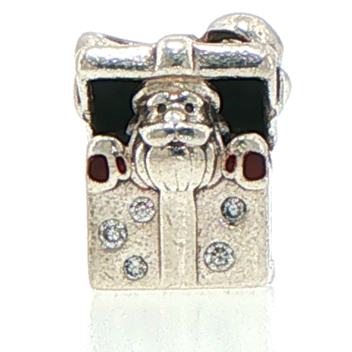 Pandora Santa in a Gift Box Charm 798470C01