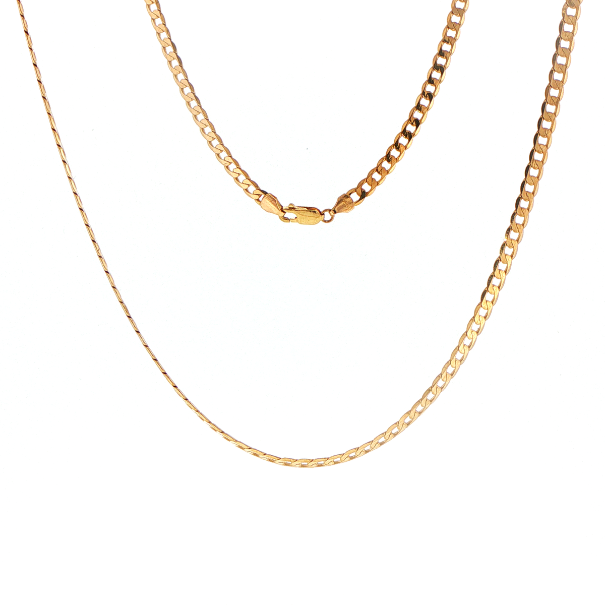 9ct Yellow Gold Classic Curb Chain Necklace