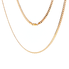 9ct Yellow Gold Classic Curb Chain Necklace
