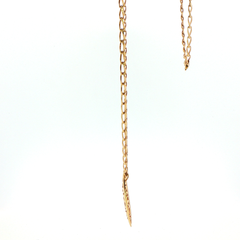 9ct Yellow Gold Oval Pendant Necklace with Heart Motif