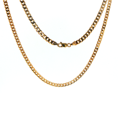 9ct Yellow Gold Classic Cuban Chain Necklace