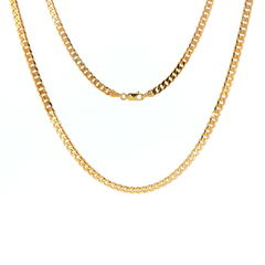 9ct Yellow Gold Classic Cuban Chain Necklace