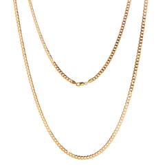 9ct Yellow Gold Classic Curb Chain Necklace