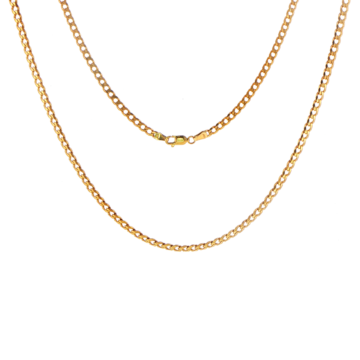 9ct Yellow Gold Curb Link Chain Necklace