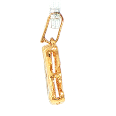 9ct Yellow Gold Diamond Initial K Pendant