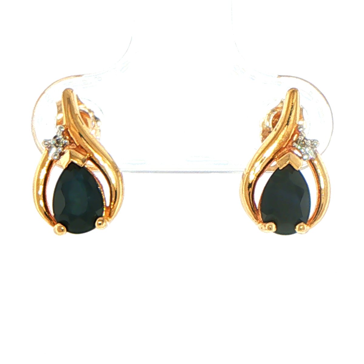 9ct Yellow Gold Pear-Cut Stud Earrings