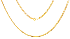 18ct Yellow Gold Classic Curb Chain Necklace