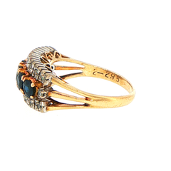 14ct Yellow Gold Diamond Multi-Stone Ring