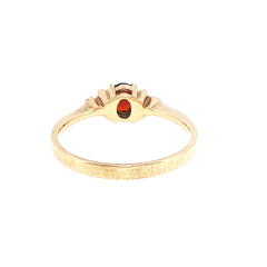 9ct Yellow Gold Oval Multistone Diamond Ring