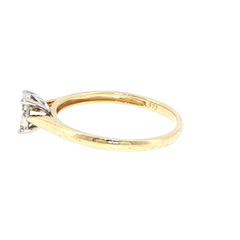 9ct Yellow Gold Diamond Cluster Multi-Stone Ring