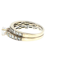 18ct White Gold Diamond Bridal Ring Set