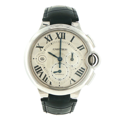 Men's Cartier Ballon Bleu 44mm Watch with Leather Strap