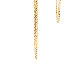 18ct Yellow Gold Classic Flat Curb Link Chain Necklace