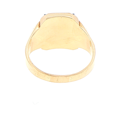 9ct Yellow Gold Rectangular Onyx Signet Ring