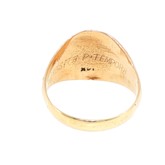 9ct Yellow Gold Nursing School Commemorative Signet Ring