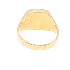 9ct Yellow Gold Onyx Signet Ring with Eagle Motif