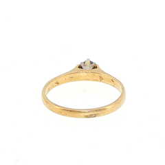 18ct Yellow Gold Diamond Solitaire Ring