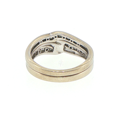 9ct White Gold Diamond Wedding Ring Set