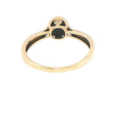 9ct Yellow Gold Diamond Cluster Cocktail Ring