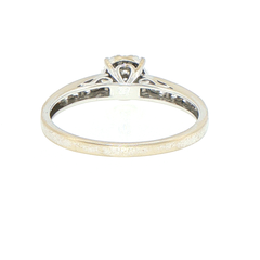 14ct White Gold Diamond Cluster Engagement Ring