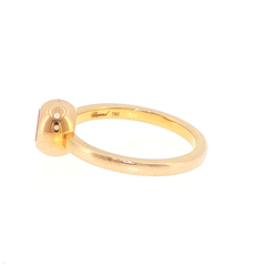 CHOPARD Happy Diamonds 18ct Rose Gold Floating Diamond Solitaire Ring