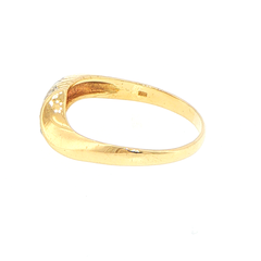 18ct Yellow Gold Diamond Bypass Multi-Stone Ring