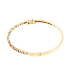 10ct Yellow Gold Diamond 0.50 TDW Twist Bangle