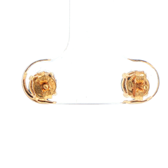 9ct Yellow Gold Deep Blue Stud Earrings