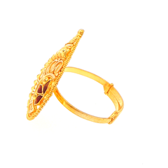 22ct Yellow Gold Ornate Teardrop Cocktail Ring