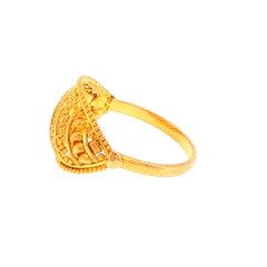 22ct Yellow Gold Filigree Domed Cocktail Ring
