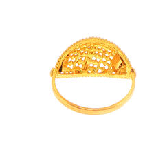 22ct Yellow Gold Filigree Domed Cocktail Ring