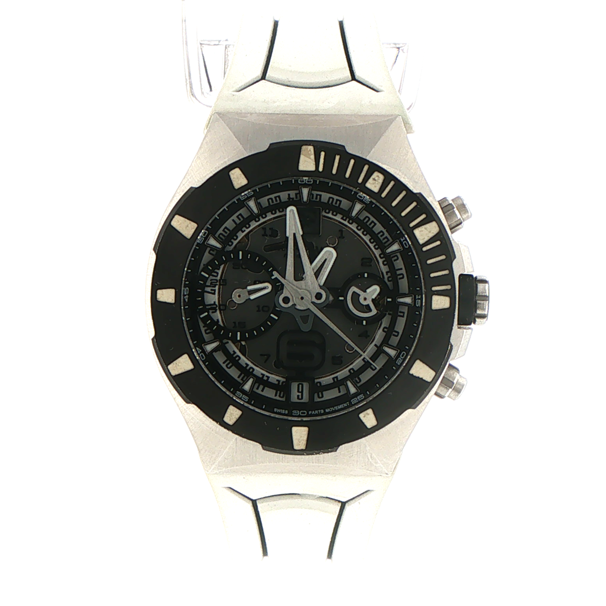 Frank Dubarry Intrepedis REV-03-06 43mm SIlver Dial Men's Quartz Watch