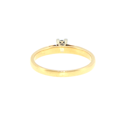 18ct Yellow Gold Diamond Solitaire Ring