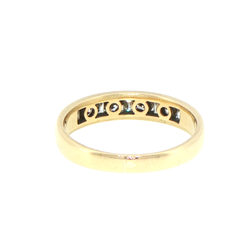 9ct Yellow Gold Channel-Set Diamond Band Ring