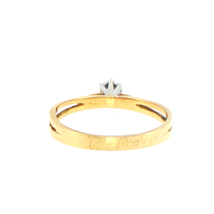 18ct Yellow Gold Diamond Solitaire Ring with Split Shank