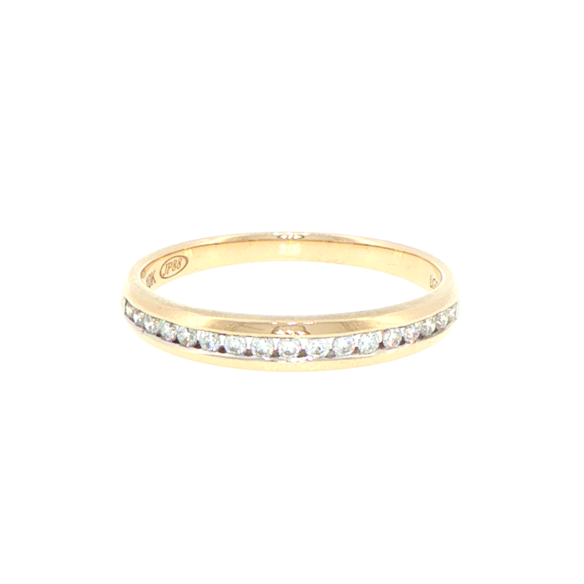 9ct Yellow Gold Channel-Set Lab Grown Diamond Eternity Band