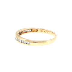 9ct Yellow Gold Channel-Set Lab Grown Diamond Eternity Band