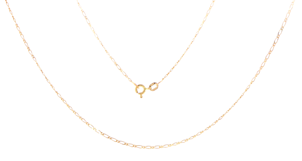 9ct Yellow Gold Fine Link Chain Necklace