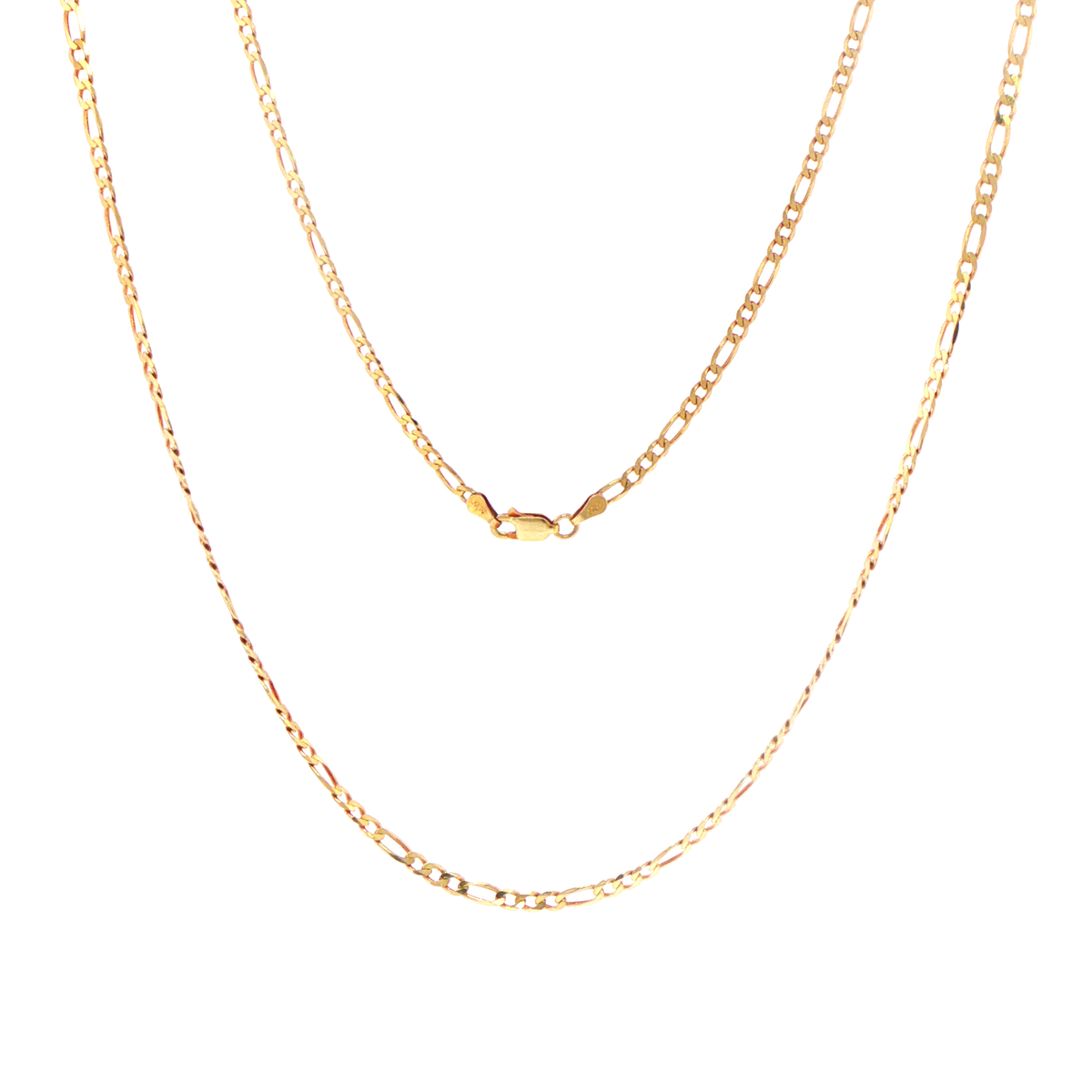 9ct Yellow Gold Figaro 3:1 Link Chain Necklace