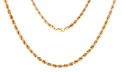 9ct Yellow Gold Rope Chain Necklace