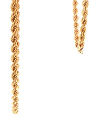 9ct Yellow Gold Rope Chain Necklace