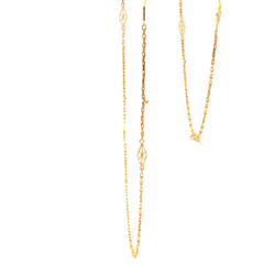 22ct Yellow Gold Openwork Station Chain Necklace