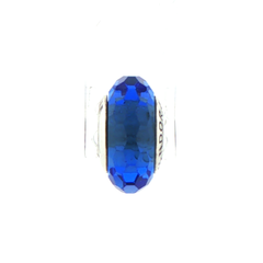 Pandora Silver Blue Glass Charm Bead