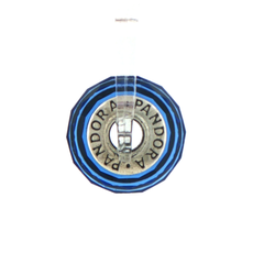 Pandora Silver Blue Glass Charm Bead