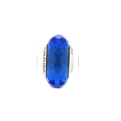 Pandora Silver Blue Glass Charm Bead