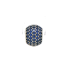 Pandora Silver Blue Stone Pavé Sphere Charm
